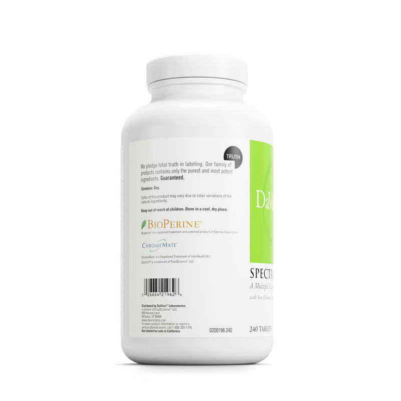 DAVINCI Labs Spectra Man - Immune Support & Men's Health Dietary Supplement, 240 Tablets