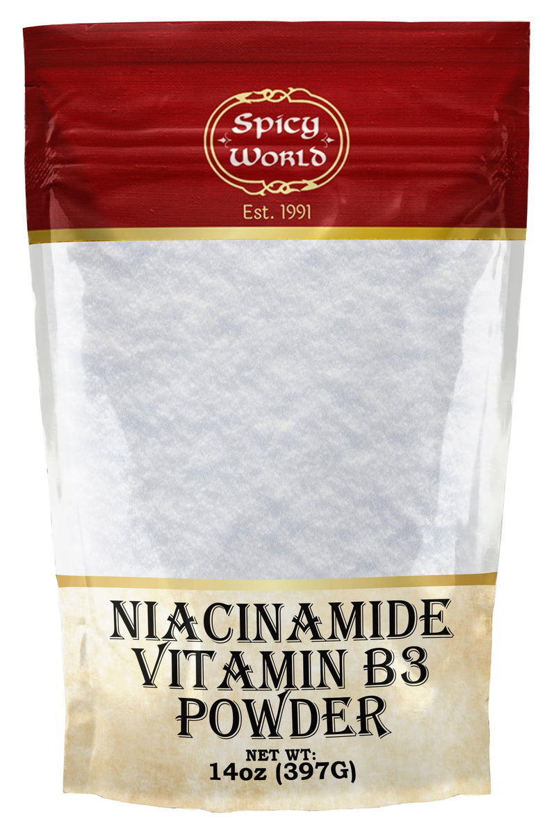 Spicy World Niacinamide Vitamin B3 Powder 14oz (400g) – Flush-Free