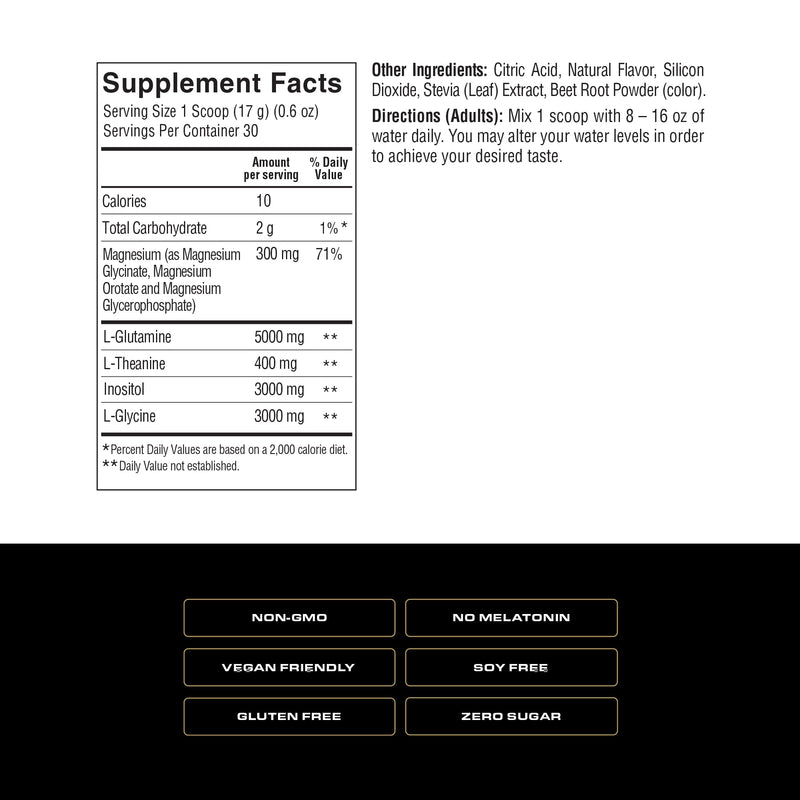 Spoken Nutrition Sleep Builder – Melatonin-Free Sleep Powder, 3 Magnesium Forms, Cherry Flavor, 30 Servings