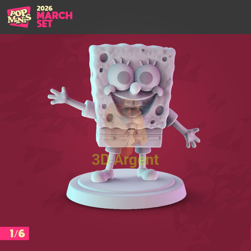SpongeBob SquarePants Figures compatible D&D DragonLance Miniatures Pop Minis