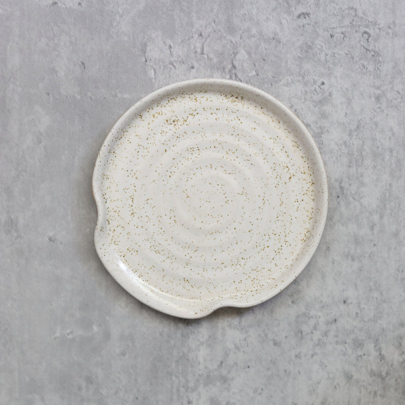 Pepper White Classic Spoon Rest