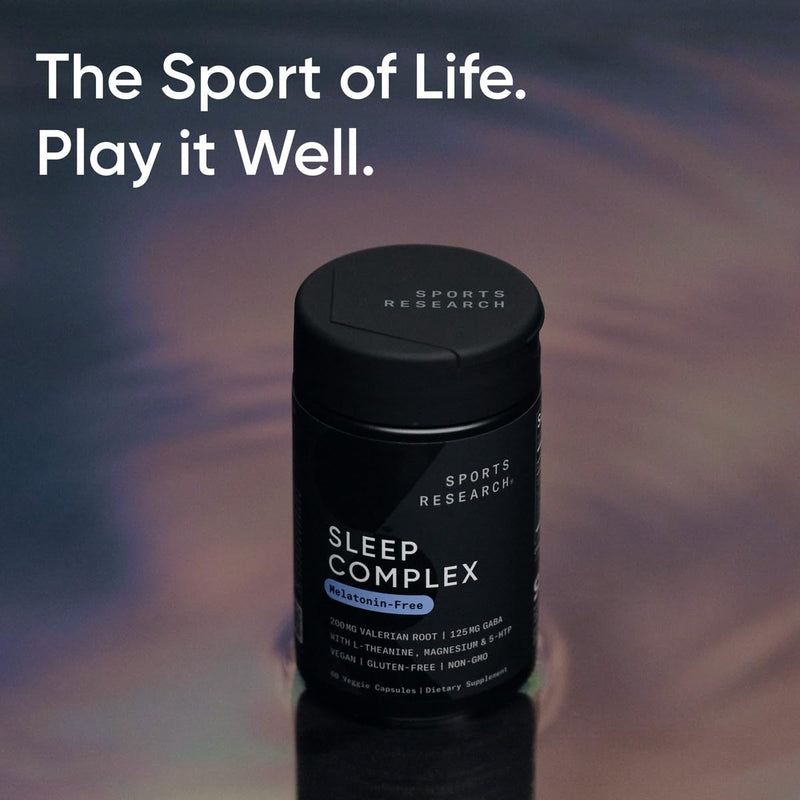 Sports Research Sleep Complex – Melatonin-Free Vegan Capsules (30 Servings)