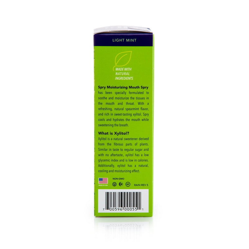 Spry Xylitol Moisturizing Dry Mouth Spray – Spearmint, 4.5 oz, Non-GMO