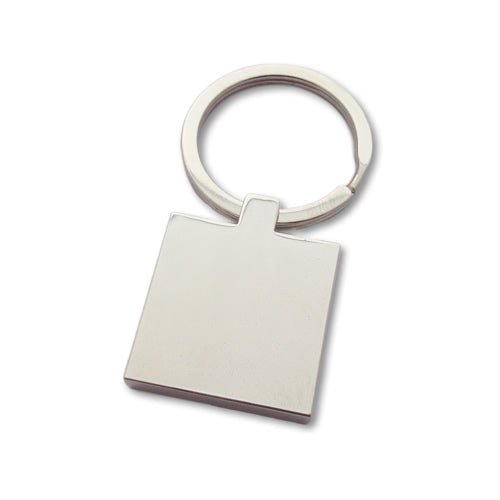 Engraved Square Keychain – Custom Photo Keyring With Mirror Finish & Velvet Pouch