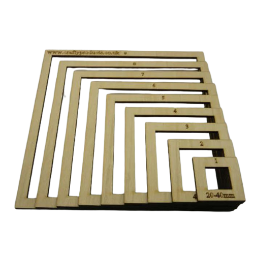 Easy Squares Template Set for drawing or cutting around