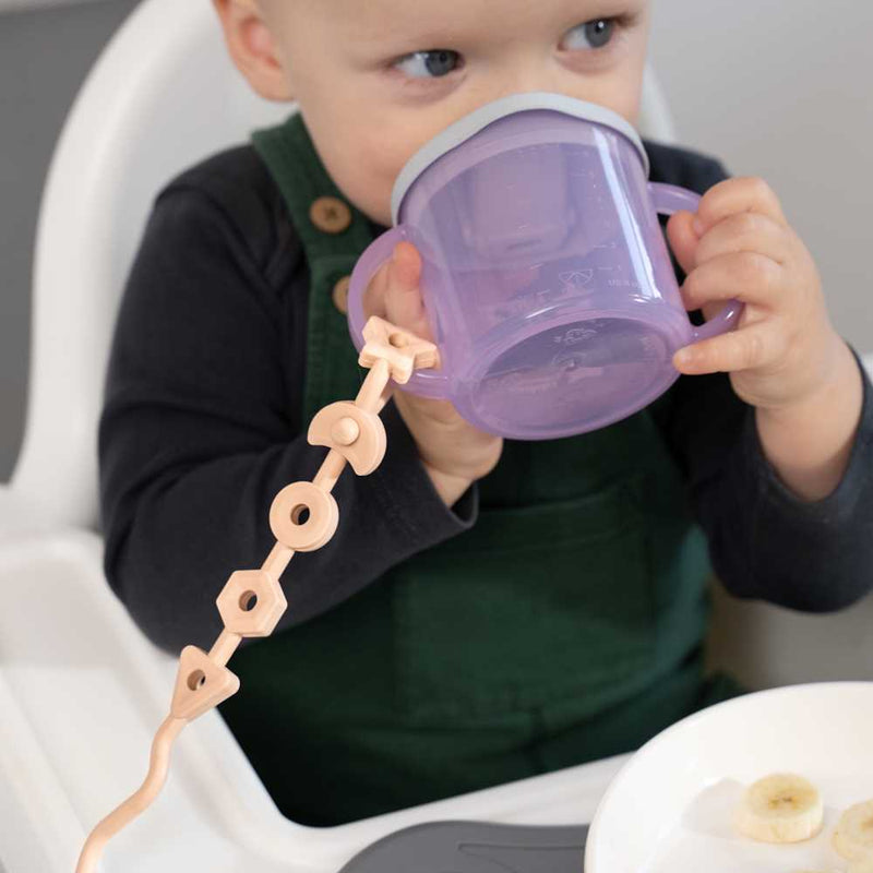 Squiggle Strap® Antimicrobial Toy Strap (2pcs) - Ether Blue & Cool Grey