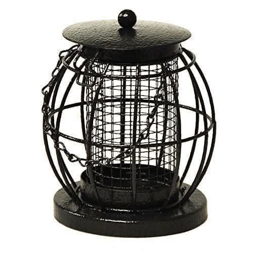 Mini Caged Nut Bird Feeder with Squirrel Guard 13.5cm