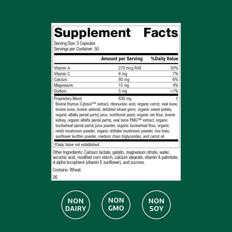 Congaplex Thymus Gland Support - Immune Health Capsule Supplement, 150 Capsules | Standard Process Inc.