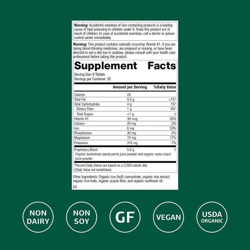 Standard Process E-Z Mg – Central Nervous System Support | Magnesium, Iron & Vitamin K1 | 180 Tablets