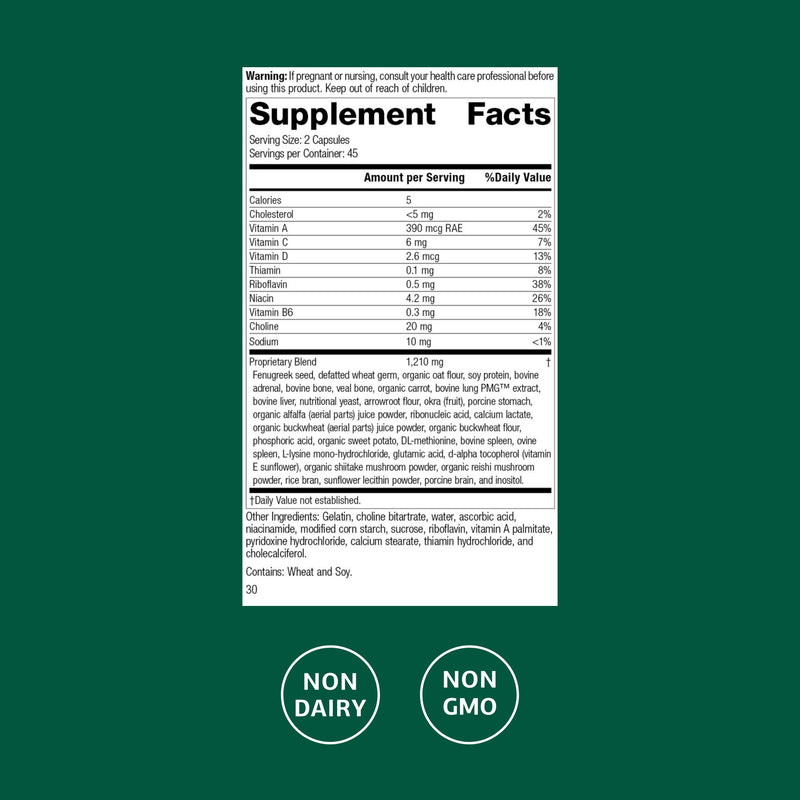 Standard Process Emphaplex | Respiratory Support & Cellular Energy – 90 Capsules (45 Servings)