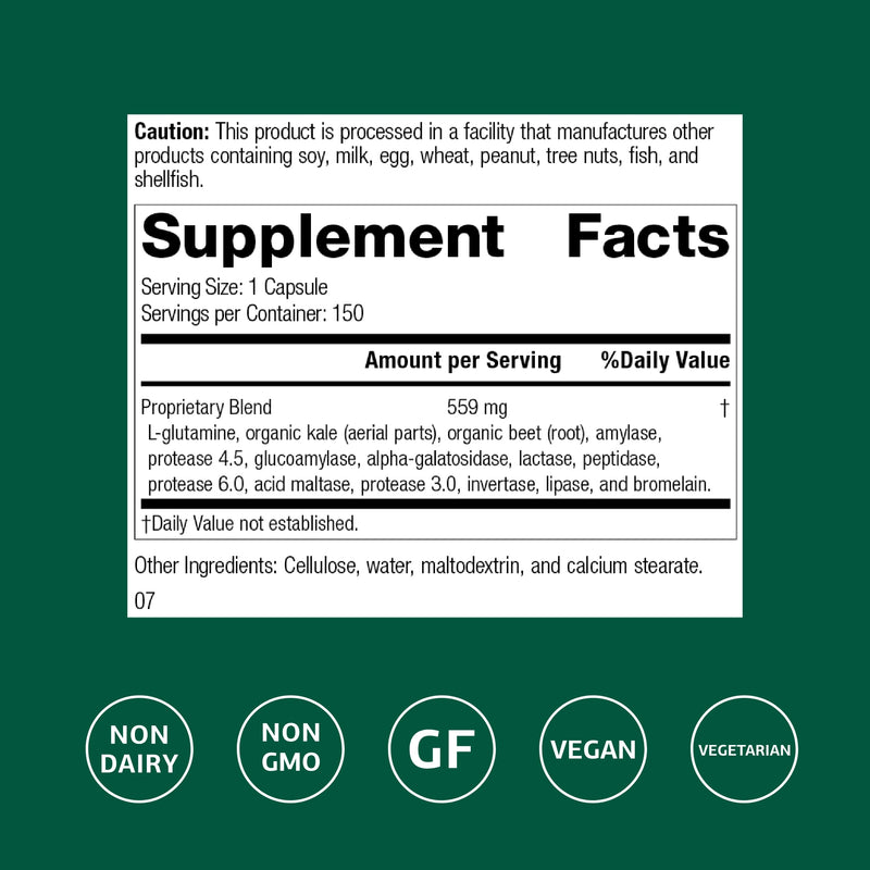 Standard Process Enzycore - 150 Capsules | Digestive Enzyme Support