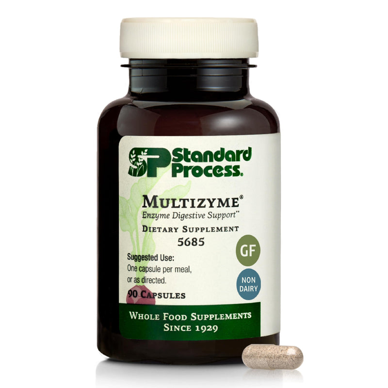 Standard Process Multizyme - Whole Food Pancreas Support & Digestive Enzymes (90 Capsules)
