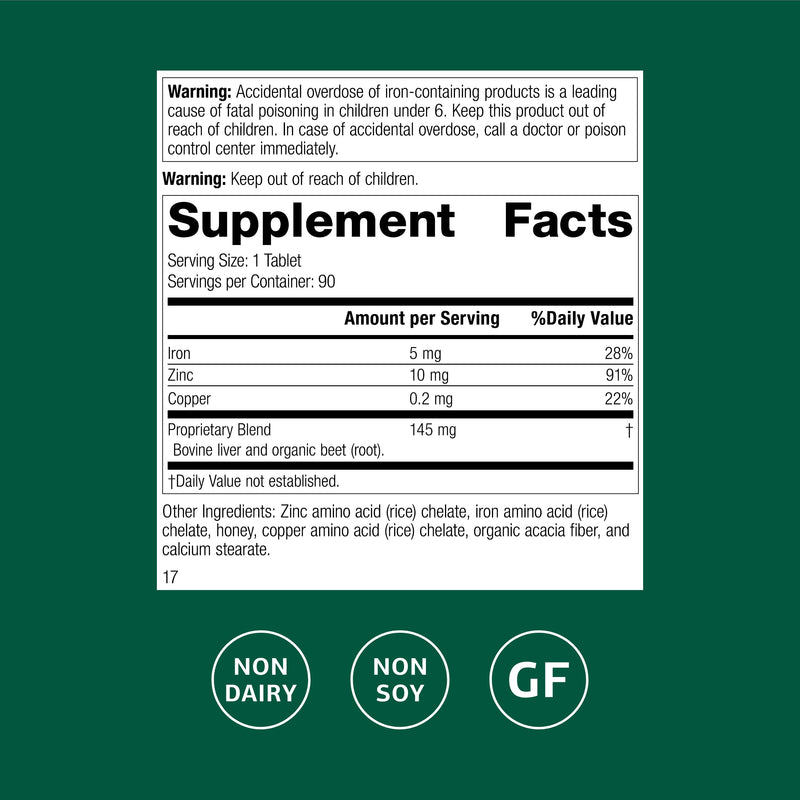 Standard Process Zinc Complex – Enzyme Function & Immune Support (90 Tablets)