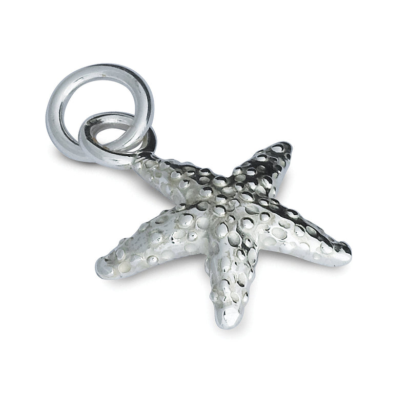 Starfish Silver Charm
