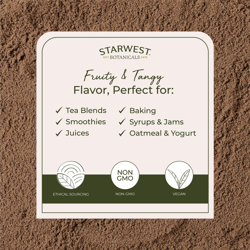 Starwest Botanicals Rosehips Powder Organic - 1 lb | Kosher, Non-GMO, Vitamin C