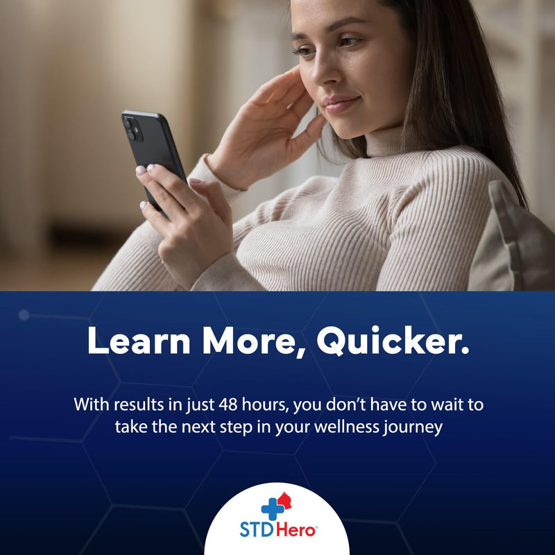 STD Hero At-Home Oral HPV Test Kit for Women and Men - Private Screening