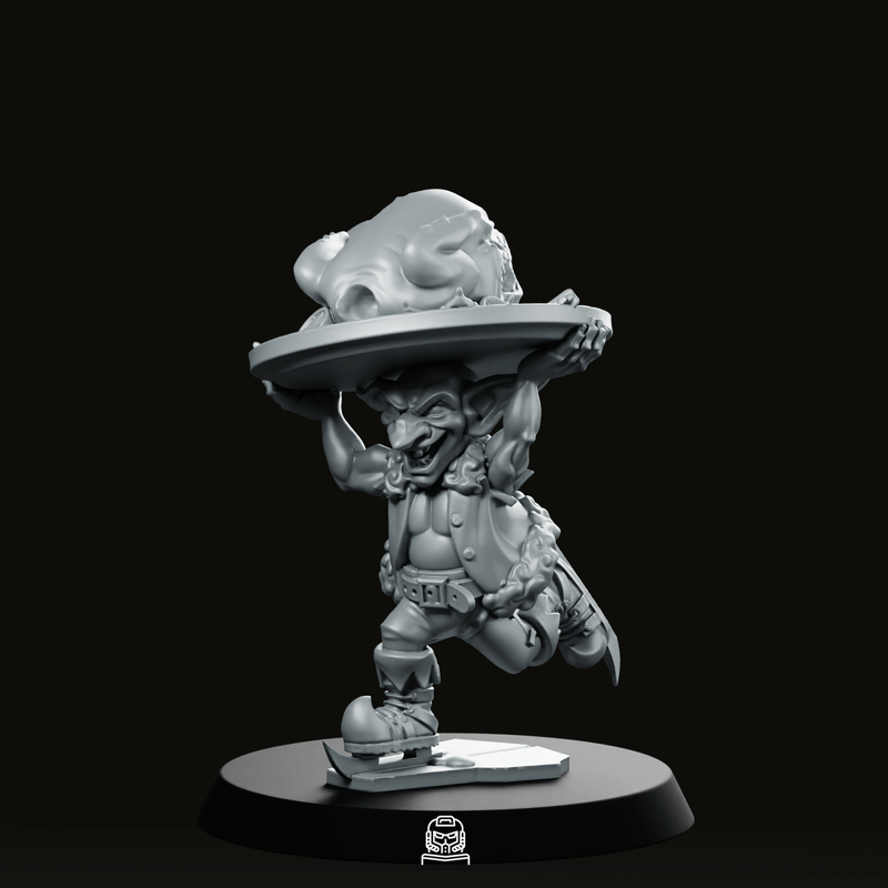Stealing Turkey Goblin Miniature Holiday Thief Rogue