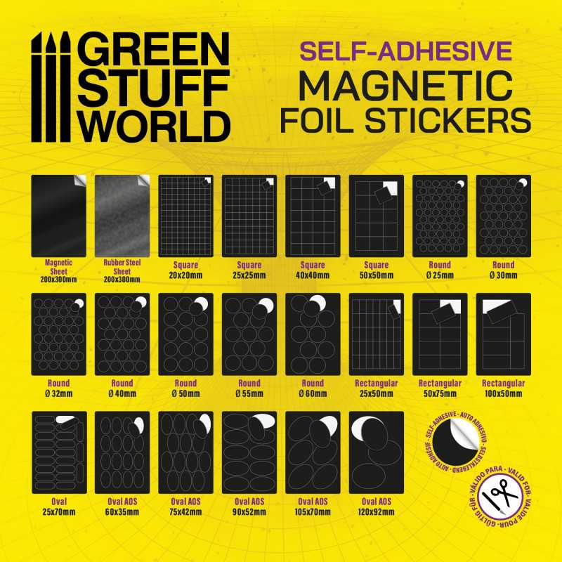 Green Stuff World Self Adhesive Steel/Rubber Sheet 0.9mm