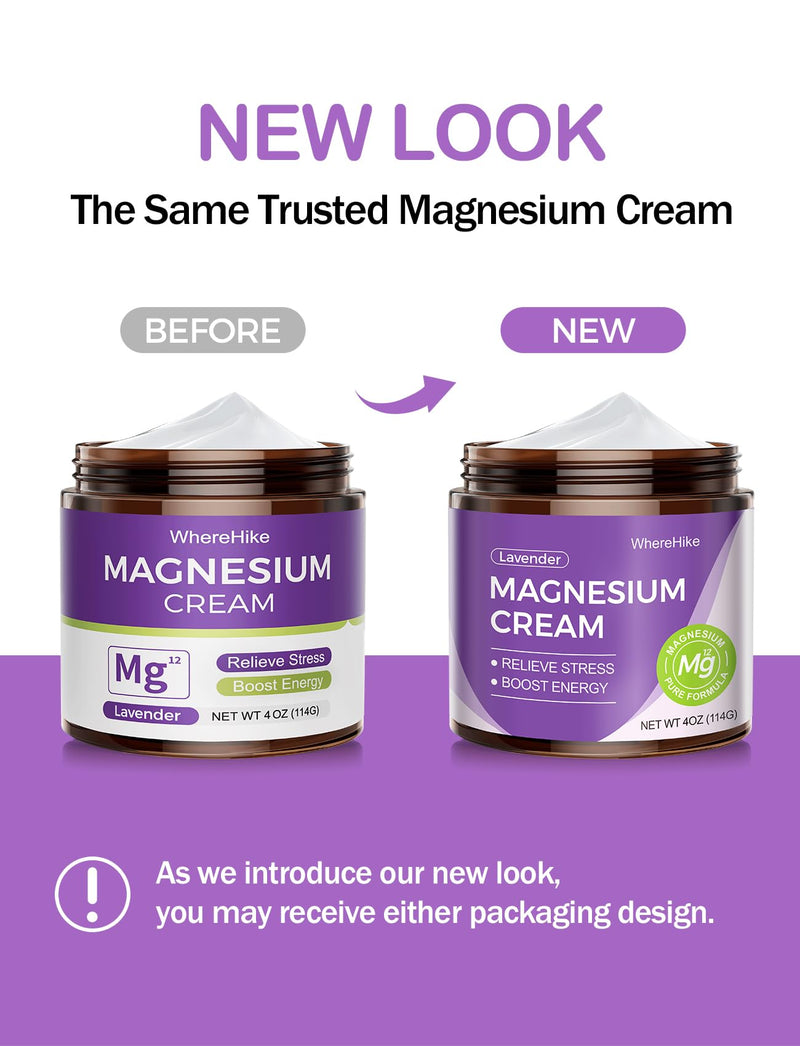 stilip Natural Topical Magnesium Cream for Sleep & Muscle Relaxation – Lavender