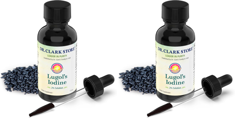 Stomach Saver Lugol’s Iodine 2% 1 oz (Pack of 2) – Dr Clark Store