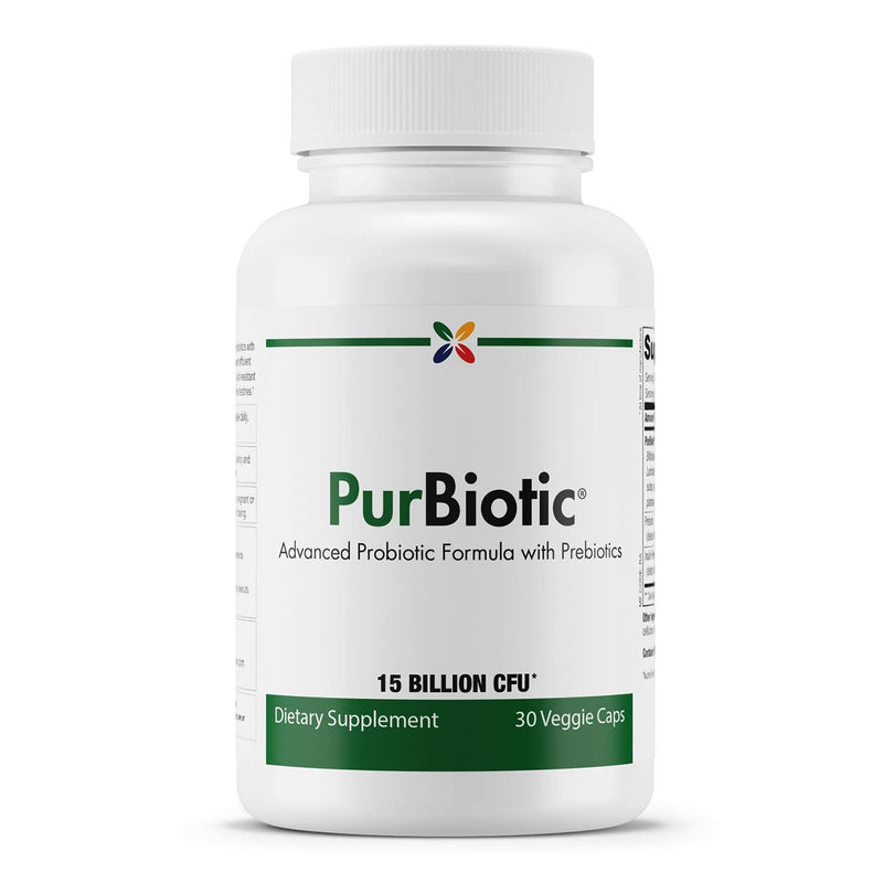 Stop Aging Now PurBiotic 15B CFU PROWPT – Probiotic with Prebiotics, 30 Veggie Caps