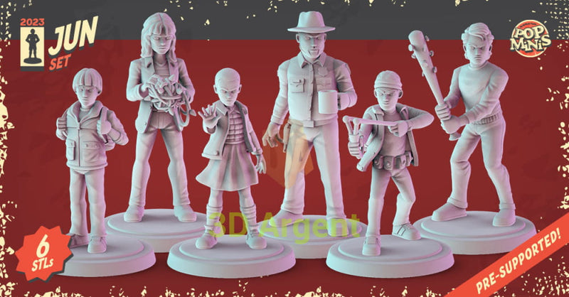 Stranger Things Heroes Figures compatible D&D DragonLance Miniatures Pop Minis