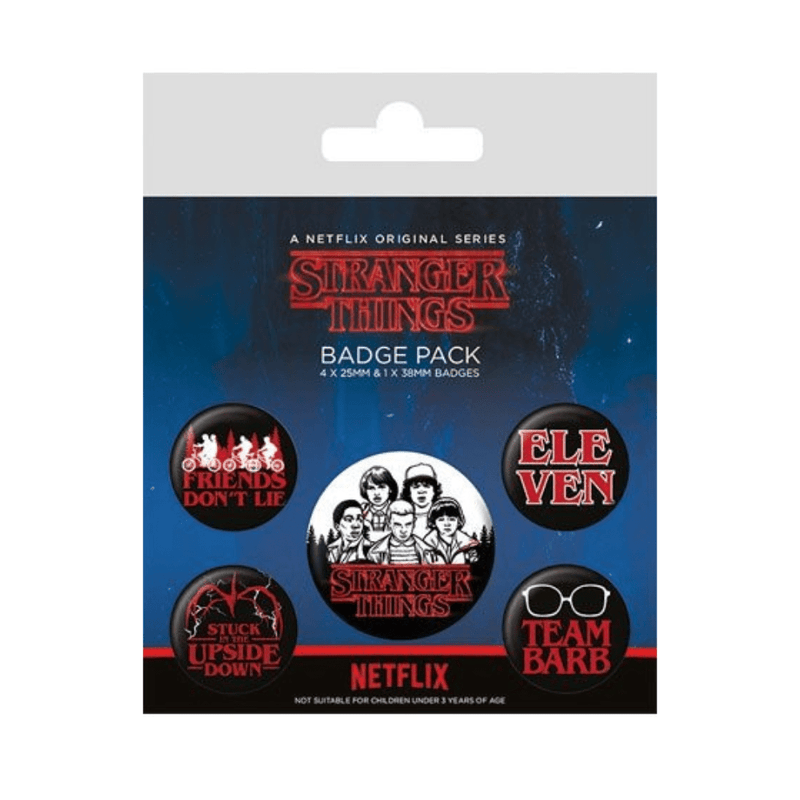 Stranger Things Pin-Back Buttons 5-Pack Characters