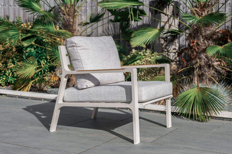 Stratton Mocha Lounge Set with Teaklook Coffee Table