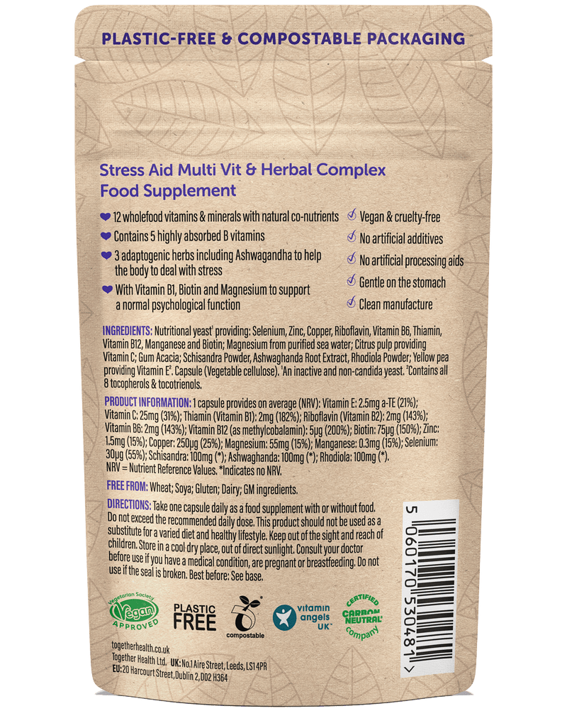 Stress Aid – Stress Supplement – 30 Capsules