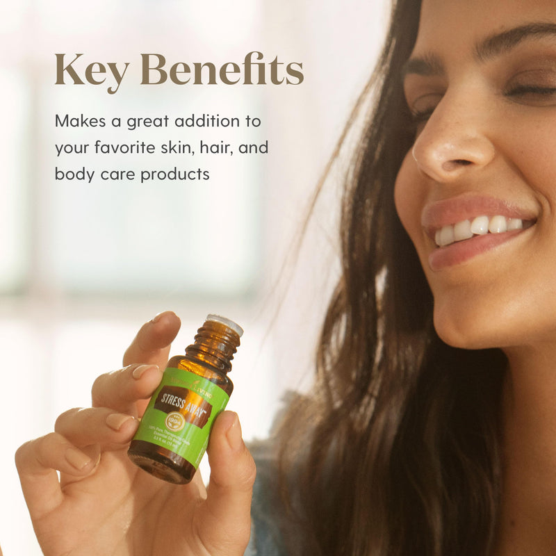 Young Living Stress Away Essential Oil Blend - 5 ml | Copaiba, Lime, Lavender & Vanilla