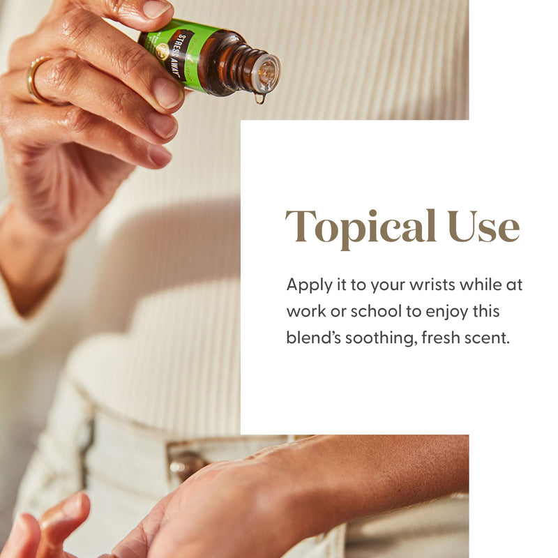 Young Living Stress Away Essential Oil Blend - 5 ml | Copaiba, Lime, Lavender & Vanilla