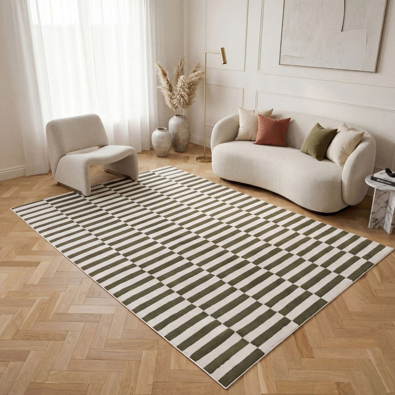 Loft Striped Green Rug