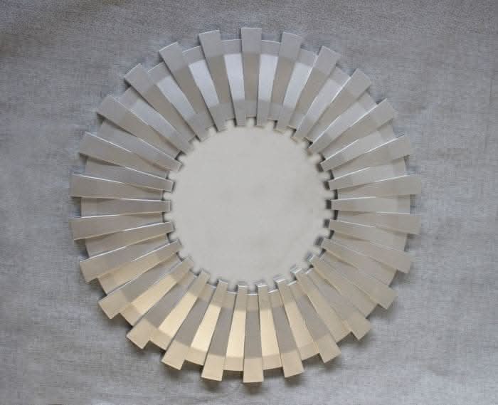 Sunburst Wall Mirror Silver