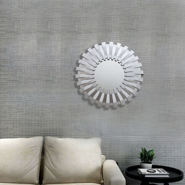 Sunburst Wall Mirror Silver