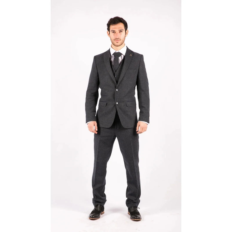 STZ21 - Men's Wool Tweed Suit 3 Piece Authentic 1920s Classic