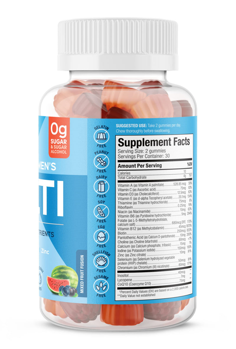 SUKU Men's Daily Multivitamin Gummies – Sugar-Free, Vegan, 60 Count