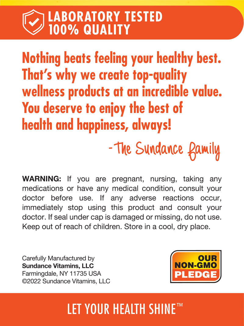 Sundance CoQ10 400 mg – 30 Softgels with Black Pepper Extract | Non-GMO, Gluten Free
