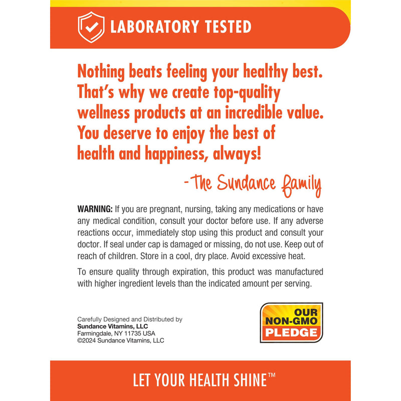 Sundance Vitamin D3 Gummies – 2000 IU, Pineapple, 48 Count