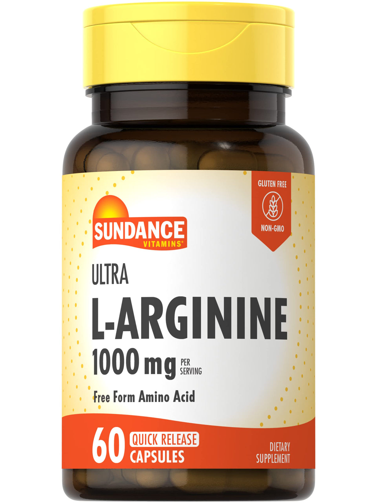 Sundance L-Arginine 1000mg Capsules – 60 Count | Free Form Amino Acid ...