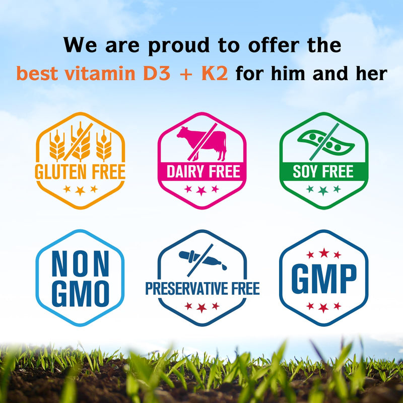 Innate Vitality D3 K2 Softgels — 10,000 IU D3 + 200 mcg MK-7 | 60 Softgels