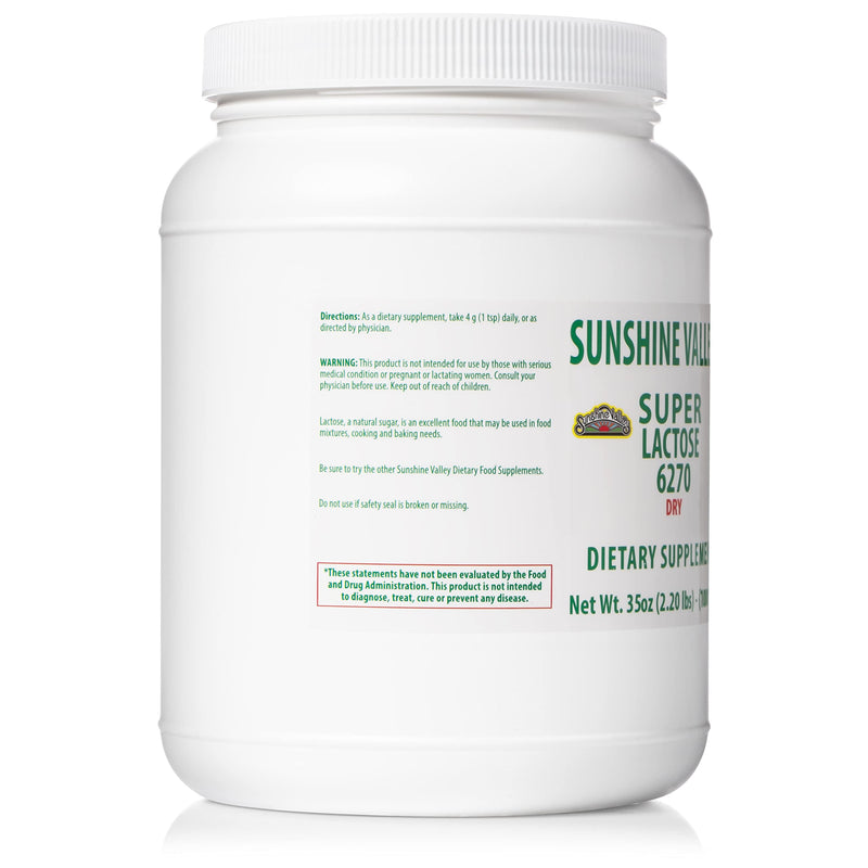 Sunshine Valley Super Lactose Dry Powder – Natural Sweetener & Baking Enhancer (35 oz)