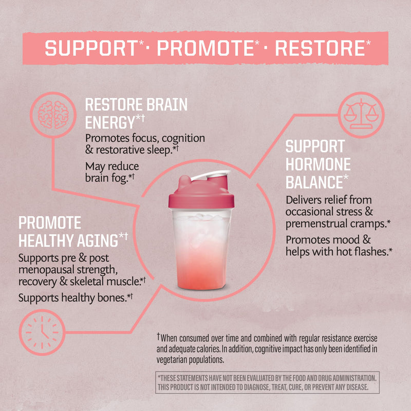 Sunwarrior Creatine for Women – Vegan Monohydrate Powder, Raspberry Lemonade (50 Servings)