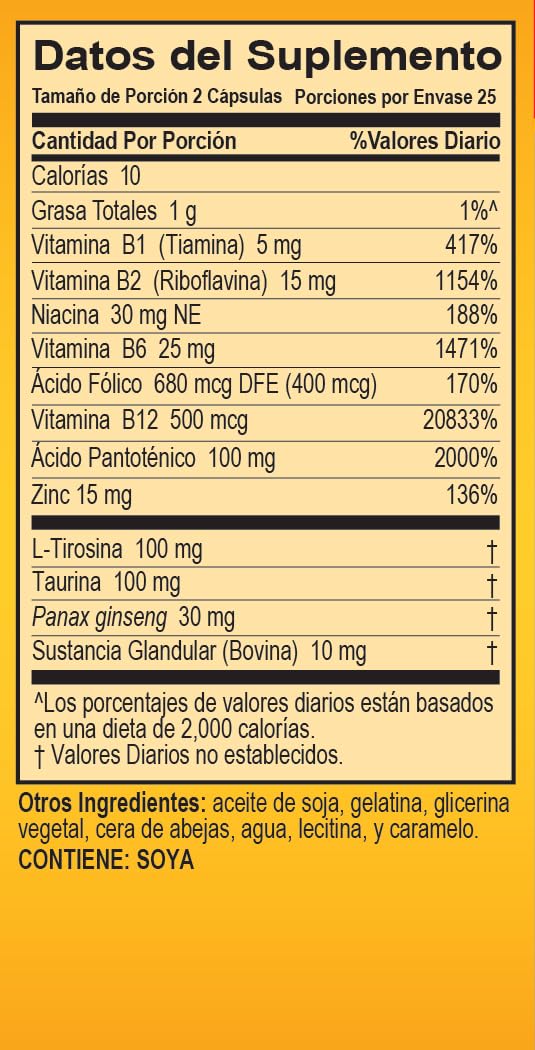 Super Macho: High-Potency Zinc + 7 B Vitamins - USA Made, 50 Softgels