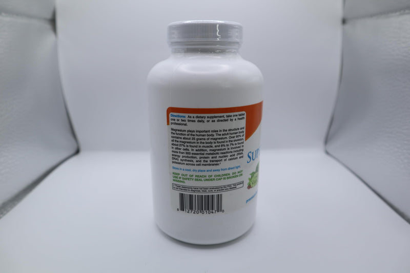 Super Magnesium Supplement – 5-Form Chelated Magnesium | Bone, Muscle & Nerve Support | Vegan & Non-GMO | 250 Tabs