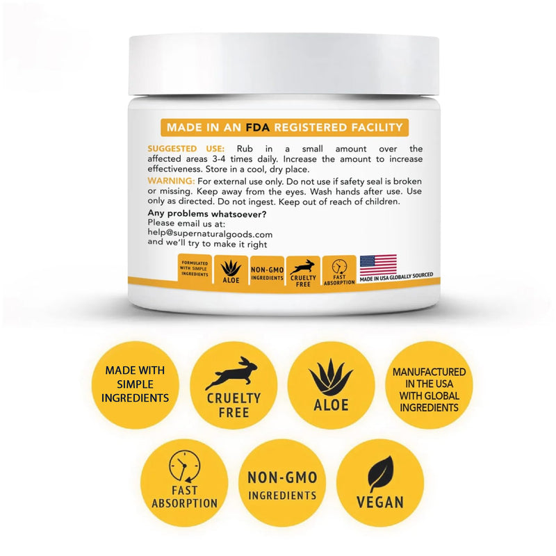 Super Natural Goods Manuka Honey Cream (8oz) – Hydrating Body Lotion for All Skin Types | Real Manuka Honey, Aloe Vera & Cocoa Butter