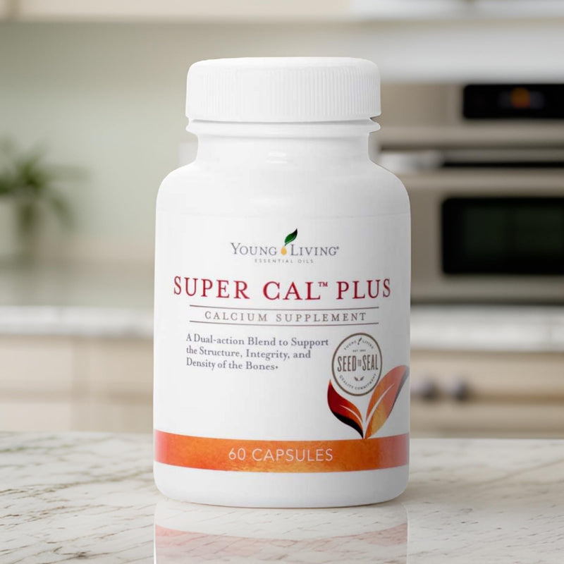 Young Living Super Cal Plus 60 Capsules | Calcium, Magnesium & Vitamins D & K for Bone Health