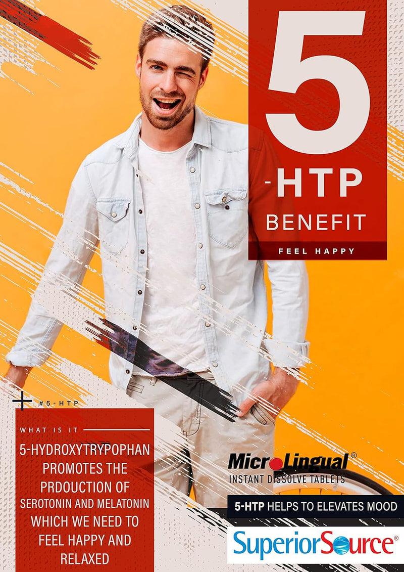 Superior Source 5-HTP 75 mg – Instant Dissolve for Sleep & Serotonin Support