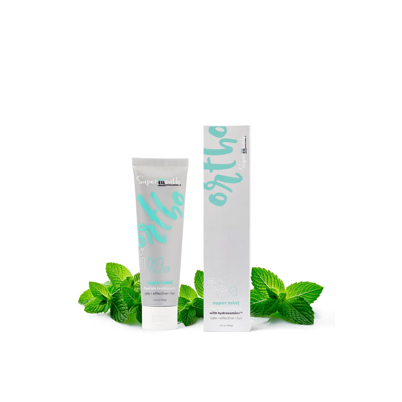 SuperMouth Ortho Toothpaste – Braces & Aligners, Fluoride + Nano-Hydroxyapatite
