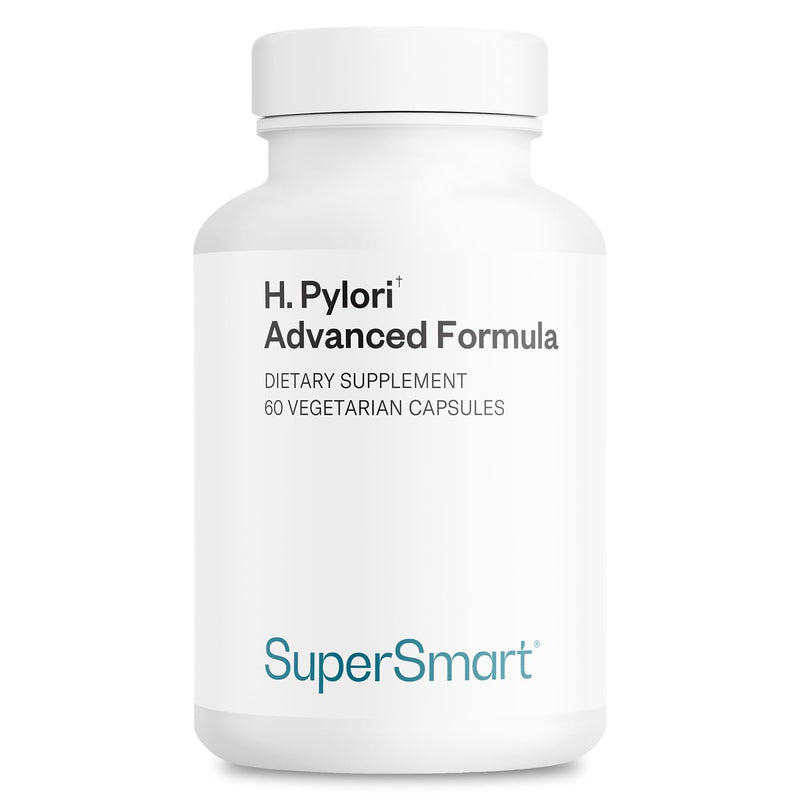 Supersmart H. Pylori Advanced Formula | Mastic Gum, Probiotics & Prebiotic | 60 Veg Capsules | Made in USA