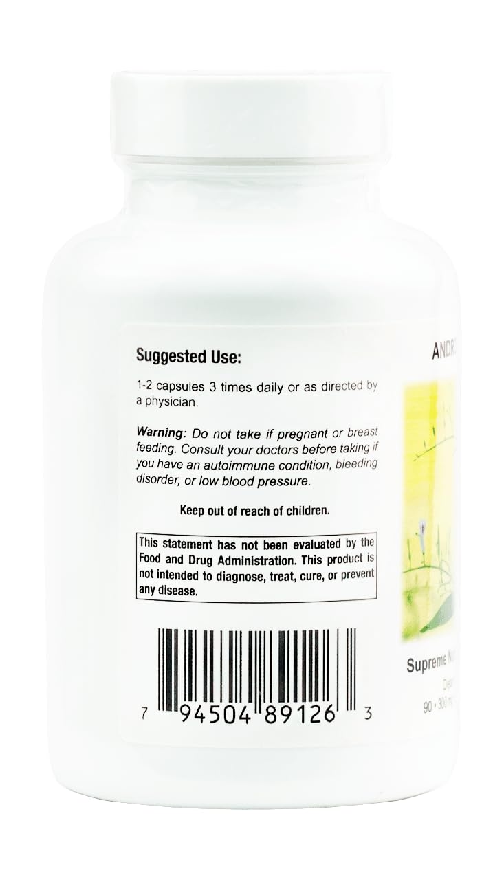Supreme Nutrition Andrographis - 90 Green Chiretta Vegetarian Capsules (Pack of 2)